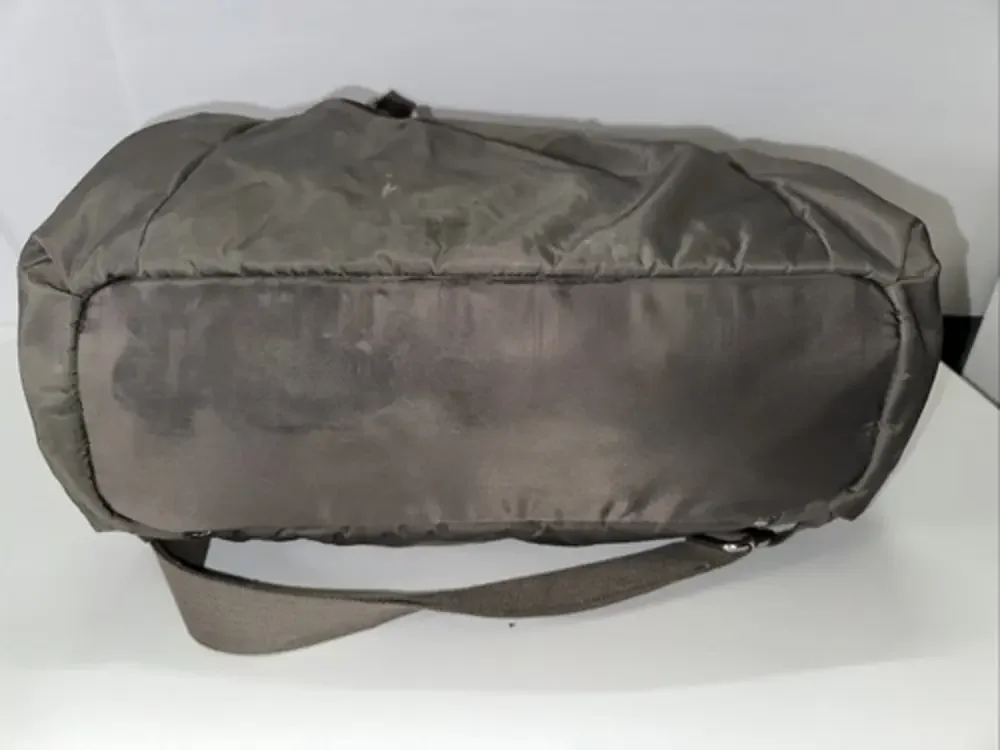 Storksak Nylon Diaper Baby Bag‎ with Detachable Purse Shoulder Strap Taupe Brown